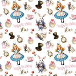 Alice Birthday Personalised Wrapping Paper