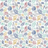 Shells Beach Personalised Birthday Wrapping Paper