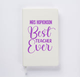Personalised Best Teacher A5 Notebook