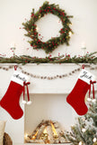 Hanging Christmas Plush Stocking Personalised with Embroidered Name
