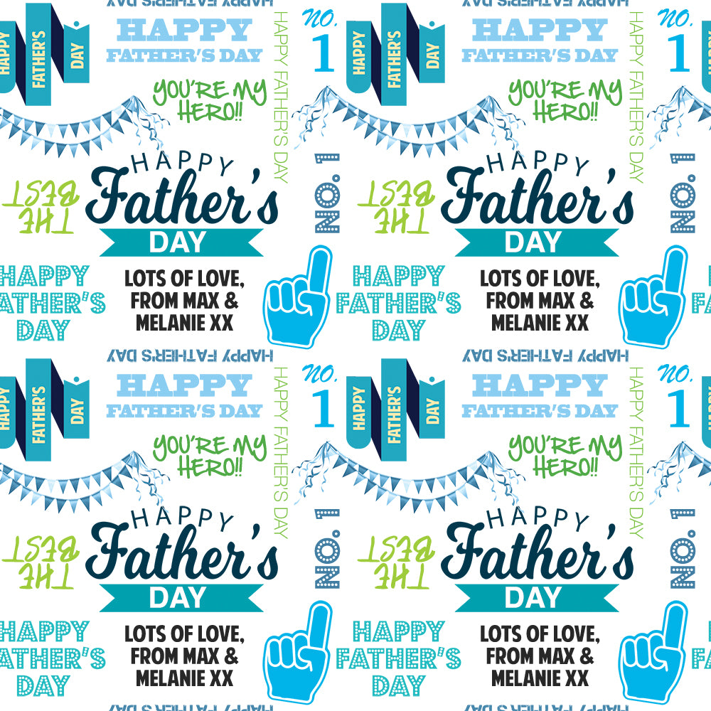 Father s Day Personalised Wrapping Paper HotOffThePressGiftingLtd