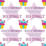 Special Birthday Bunting Personalised Wrapping Paper