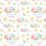 Easter Eggs Personalised Wrapping Paper - Large sheet