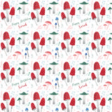 Toadstool Personalised Birthday Wrapping Paper