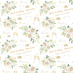 30 Years Pearl Floral Wedding Anniversary Personalised Wrapping Paper