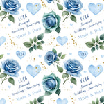 60 Years Diamond Flowers Wedding Anniversary Personalised Wrapping Paper