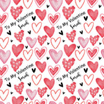 Spotty Heart Valentines Anniversary Personalised Wrapping Paper For Him For Her