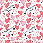 Spotty Heart Valentines Anniversary Personalised Wrapping Paper For Him For Her