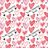 Spotty Heart Valentines Anniversary Personalised Wrapping Paper For Him For Her