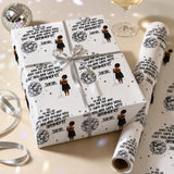 a wrapping paper wrapped in a gift box