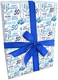 Birthday Personalised Wrapping Paper- Add A Name and Age - Available in different colours