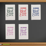 Personalised Best Teacher A5 Notebook