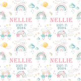 Born In Personalised Wrapping Paper