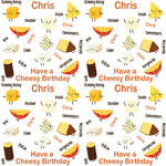 Cheese Birthday Personalised Wrapping Paper