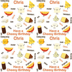 Cheese Birthday Personalised Wrapping Paper