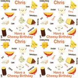 Cheese Birthday Personalised Wrapping Paper