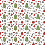 Cartoon Christmas Personalised Wrapping Paper - Large Sheet
