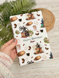 Vintage Coffee Personalised Birthday Wrapping Paper - Large Sheet