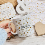 Golden Wedding Anniversary 50 Years Personalised Mug - Gloss Finish