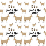 You're The Goat Personalised Birthday Wrapping Paper