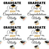 Graduation Personalised Birthday Wrapping Paper Grad Gift Wrap, Uni College University Leavers, Congratulations, Well Done, Son Daughter Grandson Student