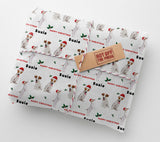 Jack Russell Dog Personalised Christmas Wrapping Paper