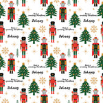 Nutcracker and Mouse Christmas Personalised Wrapping Paper - Large Sheet