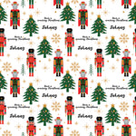 Nutcracker and Mouse Christmas Personalised Wrapping Paper - Large Sheet