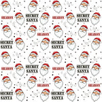 Secret Santa Christmas Personalised Wrapping Paper - Large Sheet