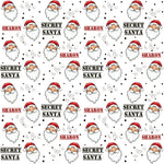 Secret Santa Christmas Personalised Wrapping Paper - Large Sheet