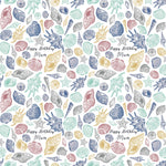 Shells Beach Birthday Personalised Wrapping Paper