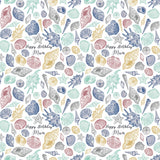 Shells Beach Birthday Personalised Wrapping Paper