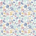 Shells Beach Personalised Birthday Wrapping Paper