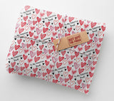 Spotty Heart Valentines Anniversary Personalised Wrapping Paper For Him For Her