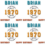 Vintage Name and Year Personalised Birthday Wrapping Paper