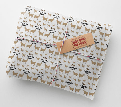 You're The Goat Personalised Birthday Wrapping Paper