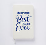 Personalised Best Teacher A5 Notebook