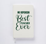 Personalised Best Teacher A5 Notebook