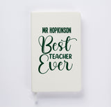 Personalised Best Teacher A5 Notebook