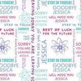 Personalised Sorry You're Leaving Wrapping Paper 24 x 32in/610 x 810mm