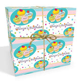 Cupcake Birthday Personalised Wrapping Paper
