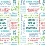 Personalised Sorry You're Leaving Wrapping Paper 24 x 32in/610 x 810mm