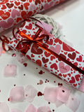 Personalised Hearts Wrapping Paper - Valentines Day For Him or Her Love