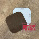 Personalised Gin and Tonic Drinks Coaster - High Gloss Finish 10cm x 10cm