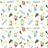 Personalised Cocktails Drinks Gin Birthday For Her Pina Colada Sunset Daiquiri Mojito Martini Wrapping Paper (Recyclable)