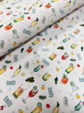 Personalised Cocktails Drinks Gin Birthday For Her Pina Colada Sunset Daiquiri Mojito Martini Wrapping Paper (Recyclable)