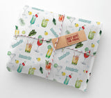 Personalised Cocktails Drinks Gin Birthday For Her Pina Colada Sunset Daiquiri Mojito Martini Wrapping Paper (Recyclable)