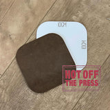 Custom Coaster | Ruby Anniversary Keepsake | Glossy Hardboard, 10Cm Square, Rounded Corners