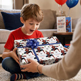 Spiderman Personalised Christmas Gift Wrap,  Matt Recyclable Paper, Multiple Sizes Available