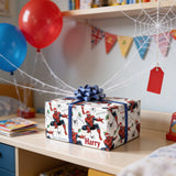 Spiderman Personalised Christmas Gift Wrap,  Matt Recyclable Paper, Multiple Sizes Available